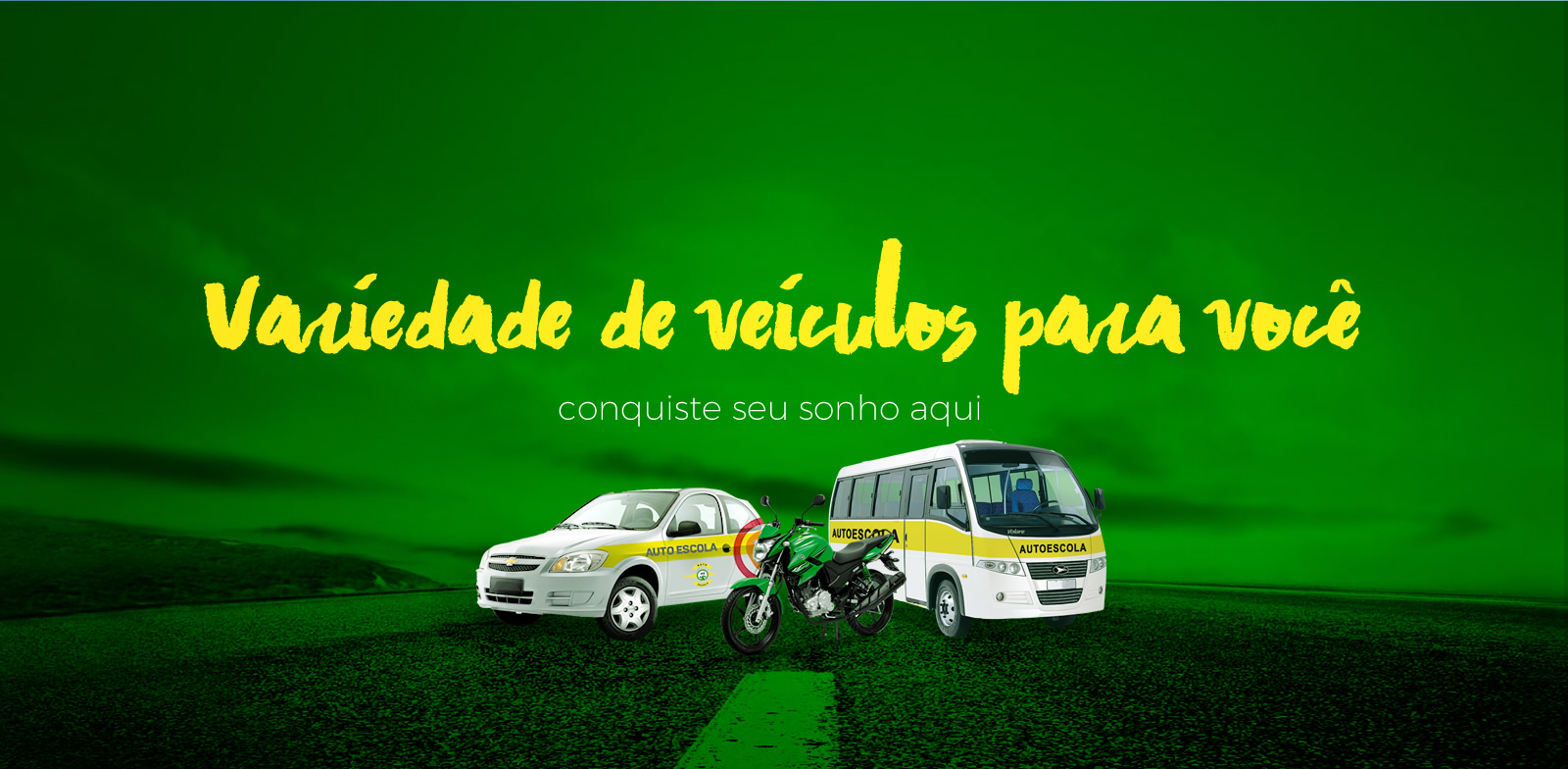 Frota de veículos da Auto Escola Ipê